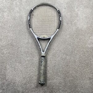 Head Flexpoint Heat Tennis Racket Unisex 4 1/2 Silver Black Mid Plus 102 sq in